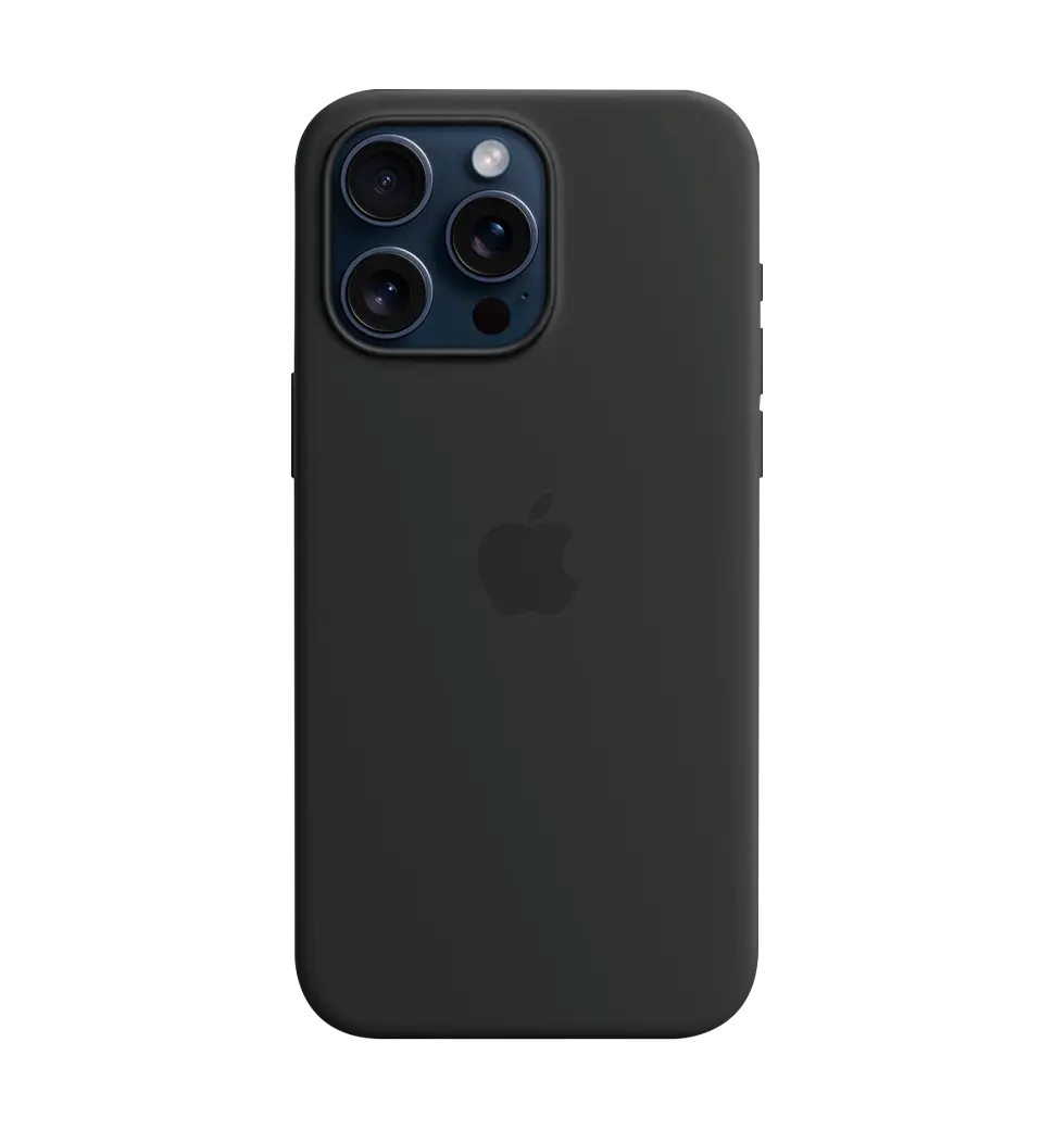 Чохол силіконовий iPhone 15 Pro Max Silicone Case with MagSafe Black