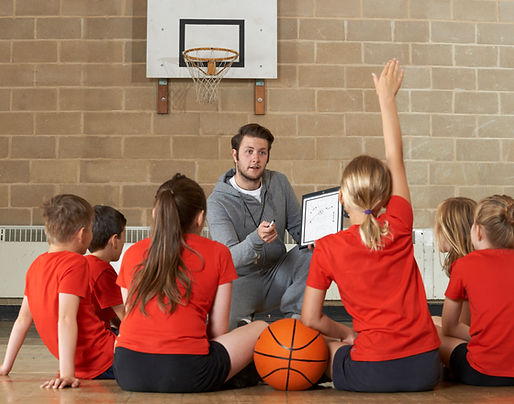 Séance d'entraînement de basketball