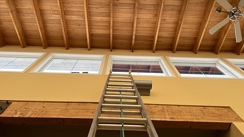 Dirty windows on the left clean on the right