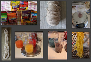 A day of Kool-aid dyeing