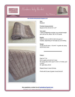 Newborn baby blanket