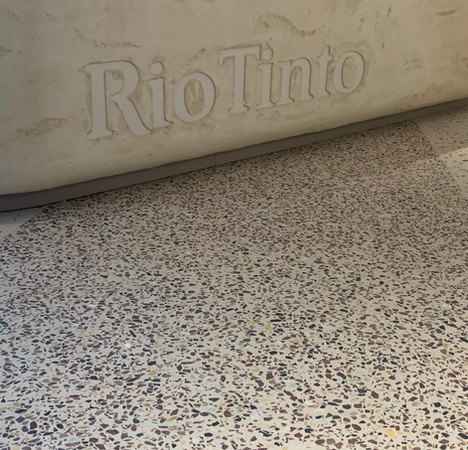 Photo of Rio Tinto's brand design. Colourful and inviting. A child's mind.