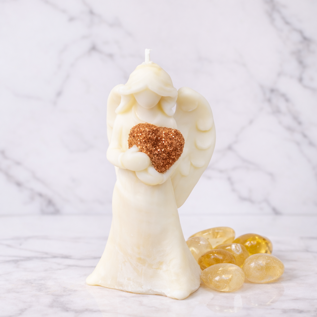 Elegante vela de cera de soya Arcángel Uriel