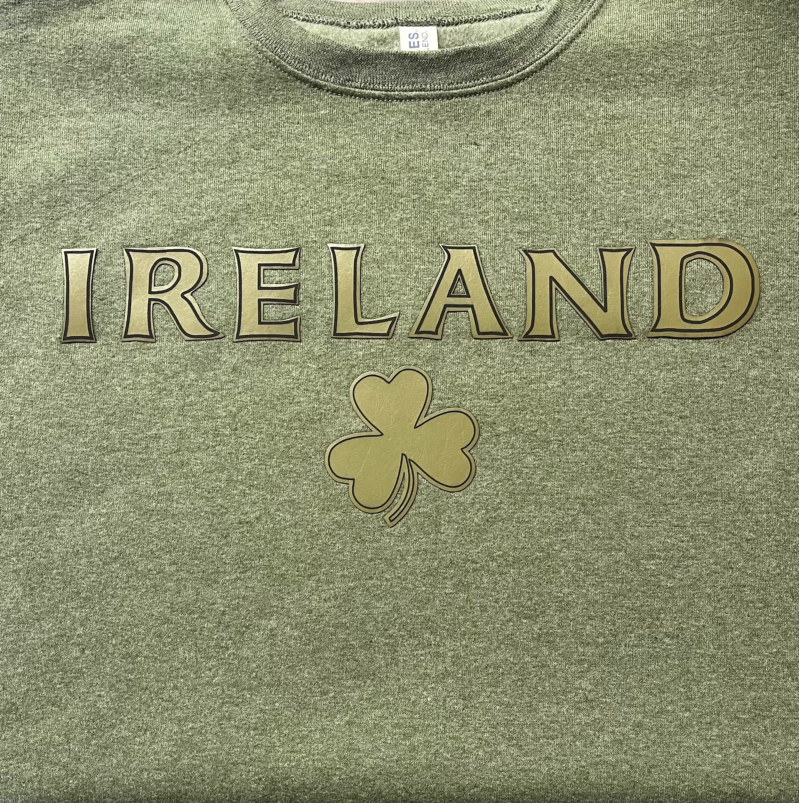 Army Green Ireland Crewneck