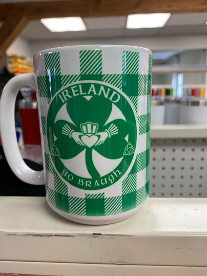 Irish Plaid Mug