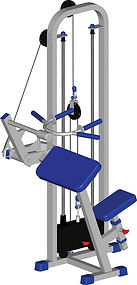 Тренажер для мышц разгибателей бедра, сидя