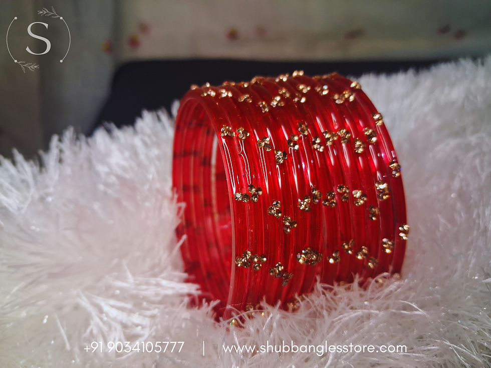 Thumbnail: Kashmiri Red Bangles