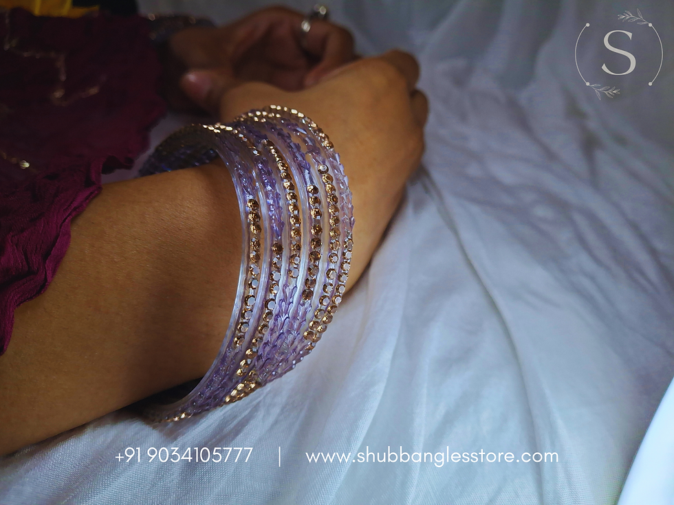 Thumbnail: Mannat Purple Bangles