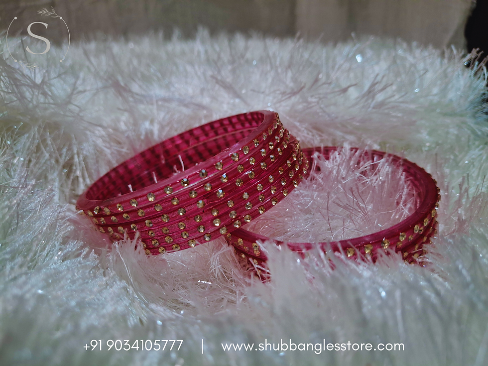 Thumbnail: Chahat Gajari Hot Pink Bangles