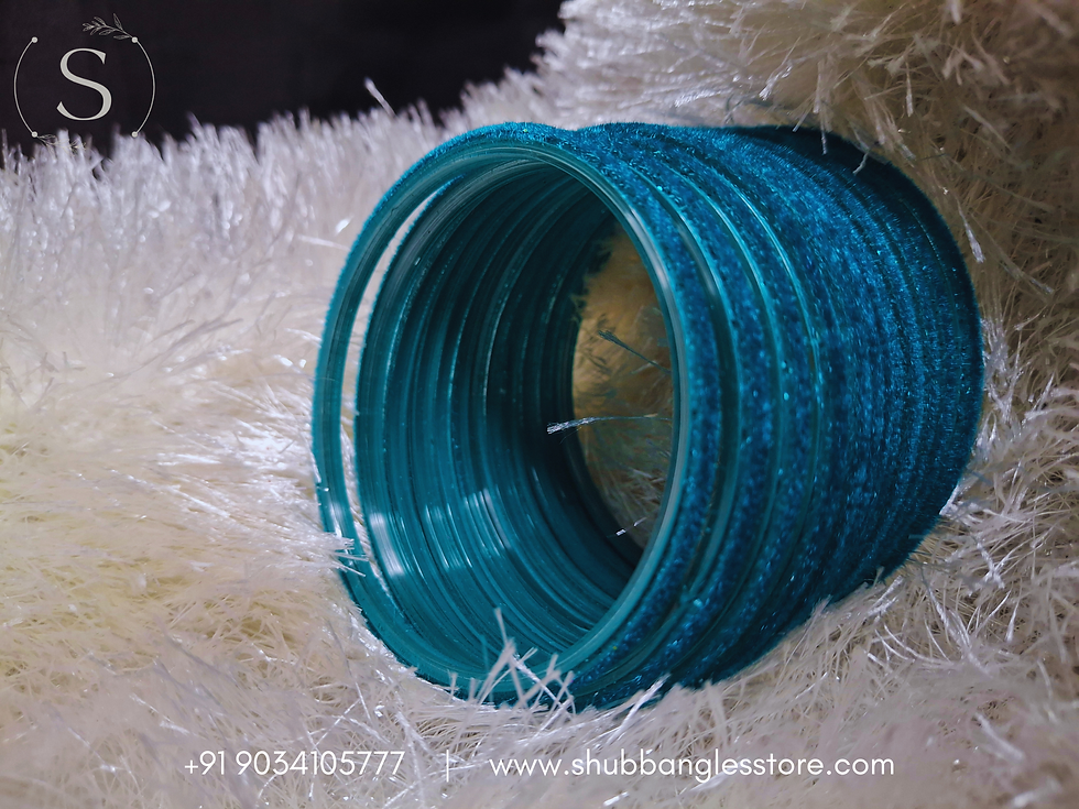 Thumbnail: Radium Velvet Bangles