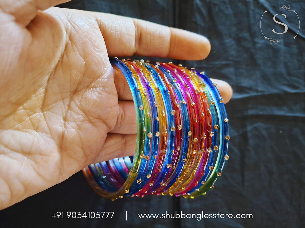Thumbnail: Chahat Dark Multi Bangles