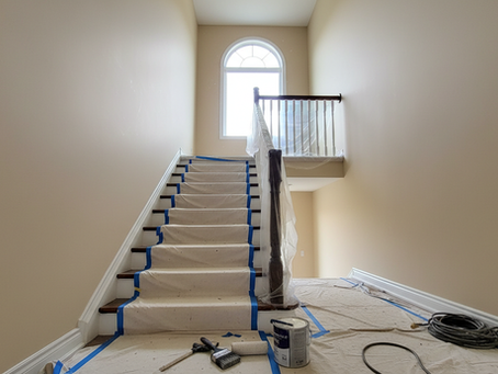 Painting Stairwells Made Easy: Why Professionals Handle Height Angles and Safety Best