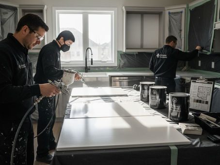 cabinet painting process