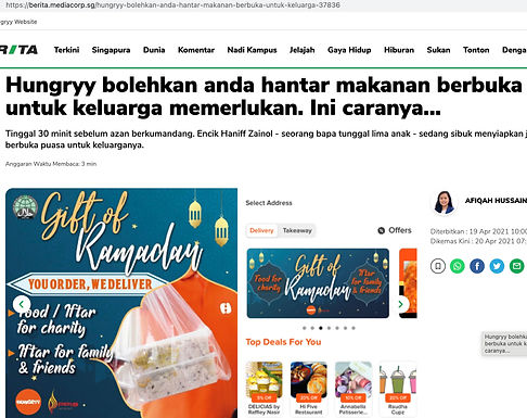Featured In Mediacorp Suria - 19 April 2021