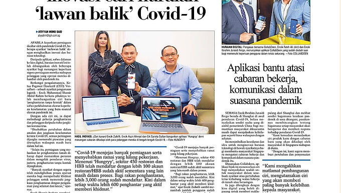 Featured In Berita Harian - 18 June 2020
