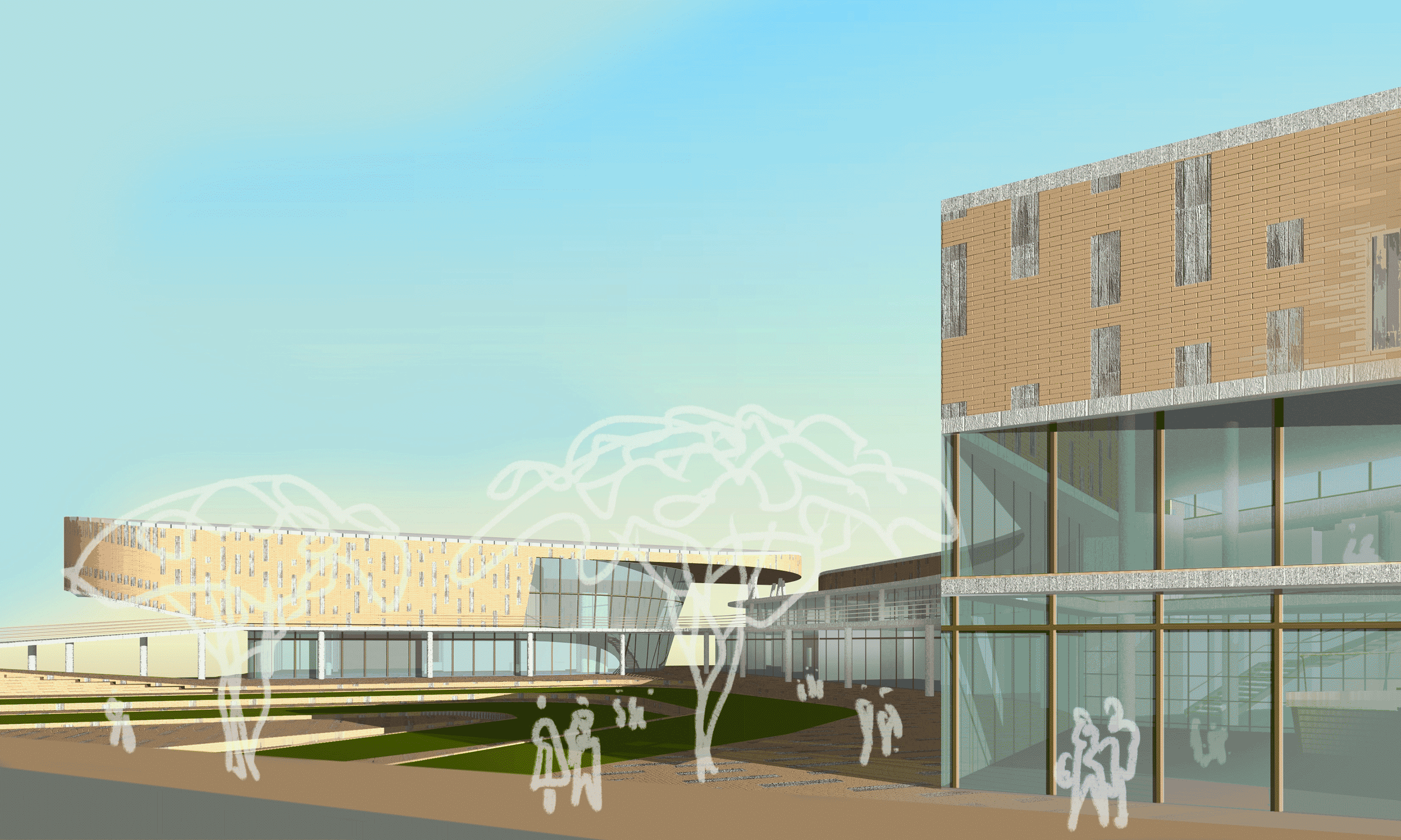 Student centre at University education sector design by SOUNDSPACEDESIGN Sydney