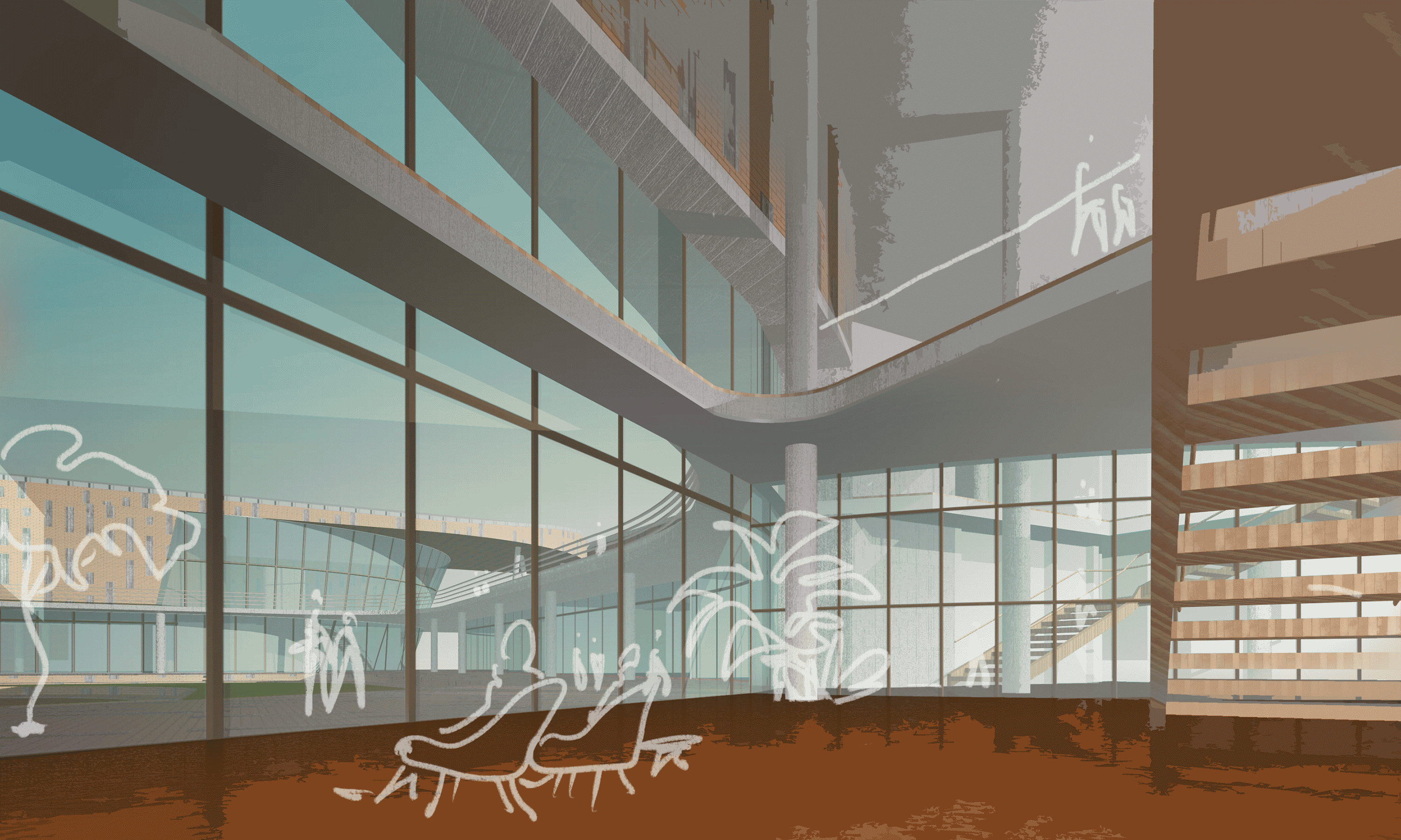 Student centre at University education sector design by SOUNDSPACEDESIGN Sydney