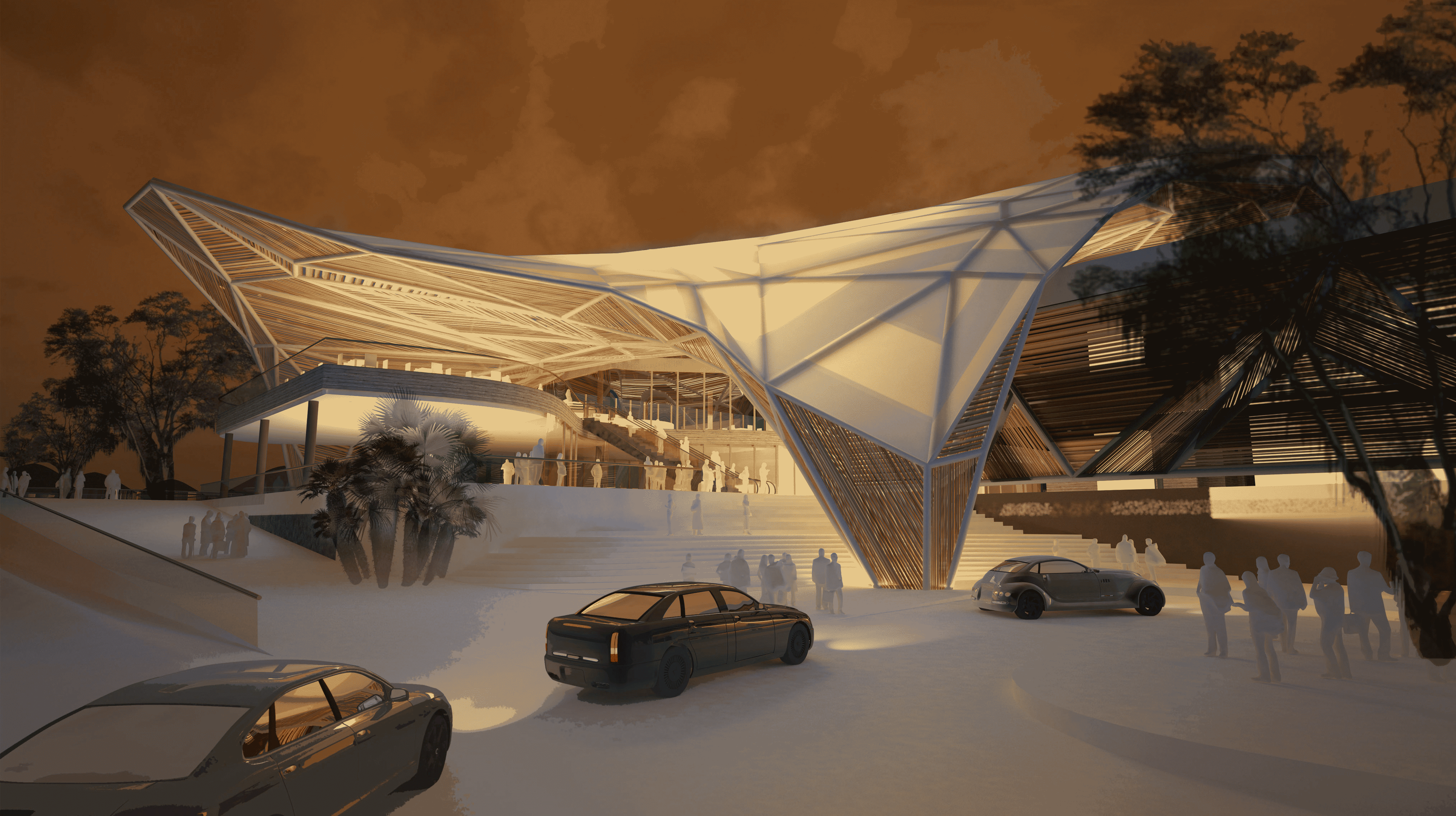 African convention centre and hotel design bush convention centre by SOUNDSPACEDESIGN Architects Sydney