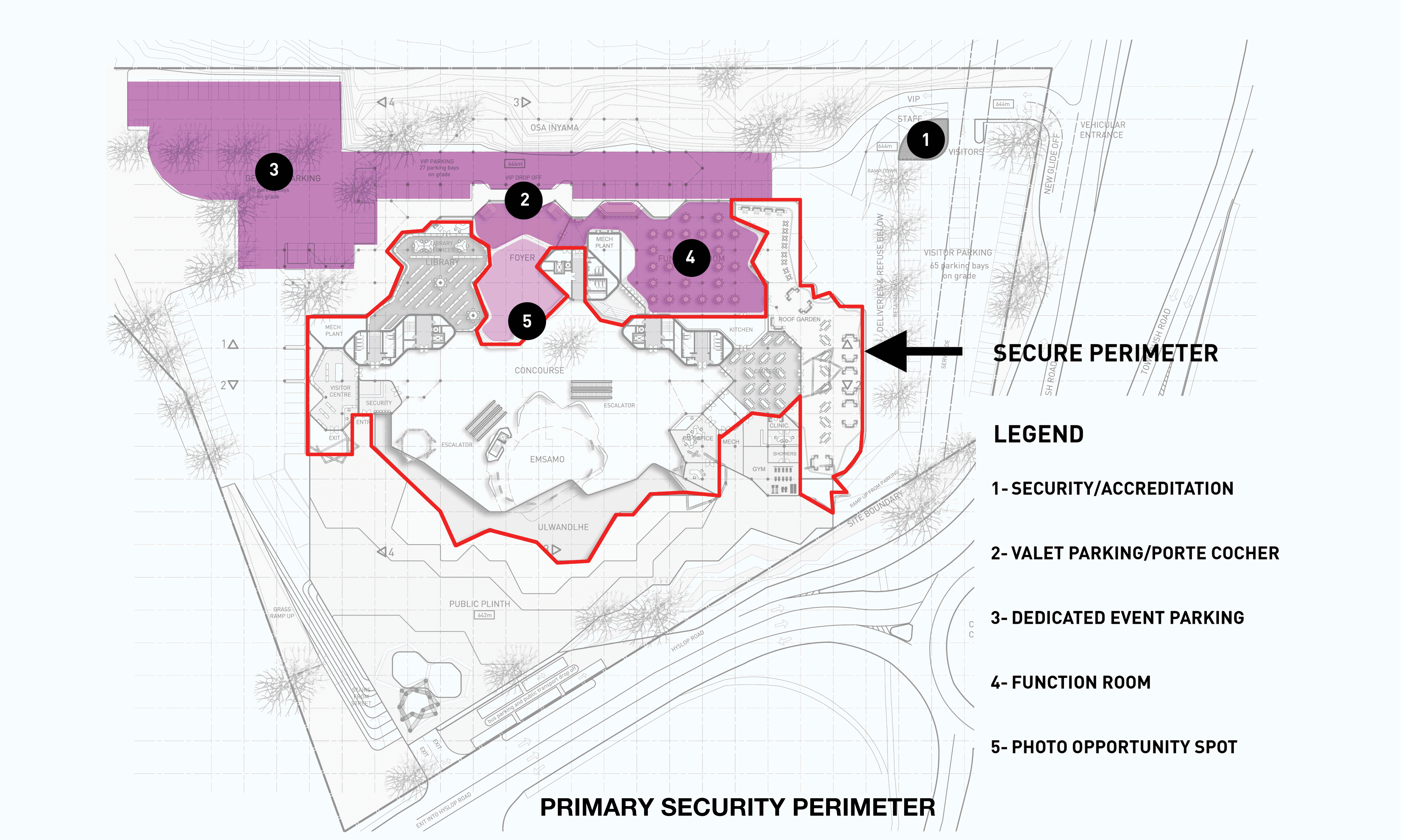 Organic design of the KZN Legislature Parliament building design by SOUNDSPACEDESIGN Architects Sydney