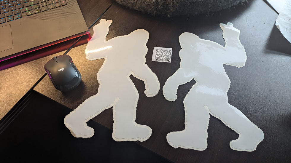 Bigfoot, Sasquatch Woodland Park Printing Decals / Stickers