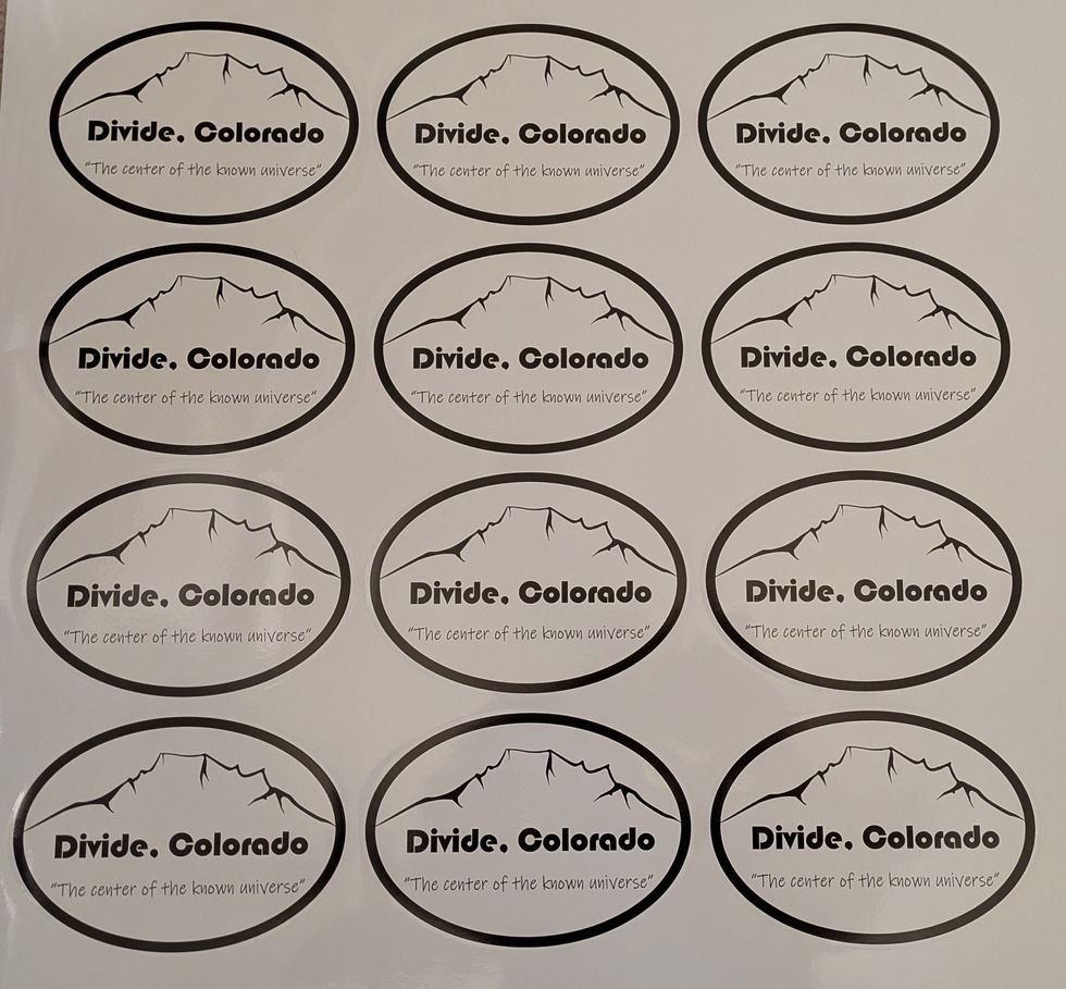 Divide Colorado Custom Bumper sticker the Center of the known universe