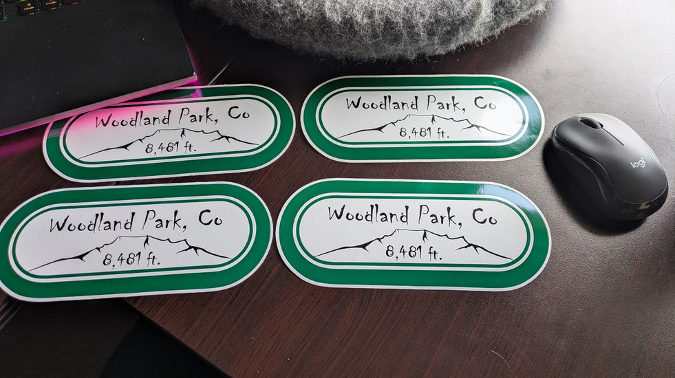 WRIF 80's style Bumper stickers Woodland Park Colorado