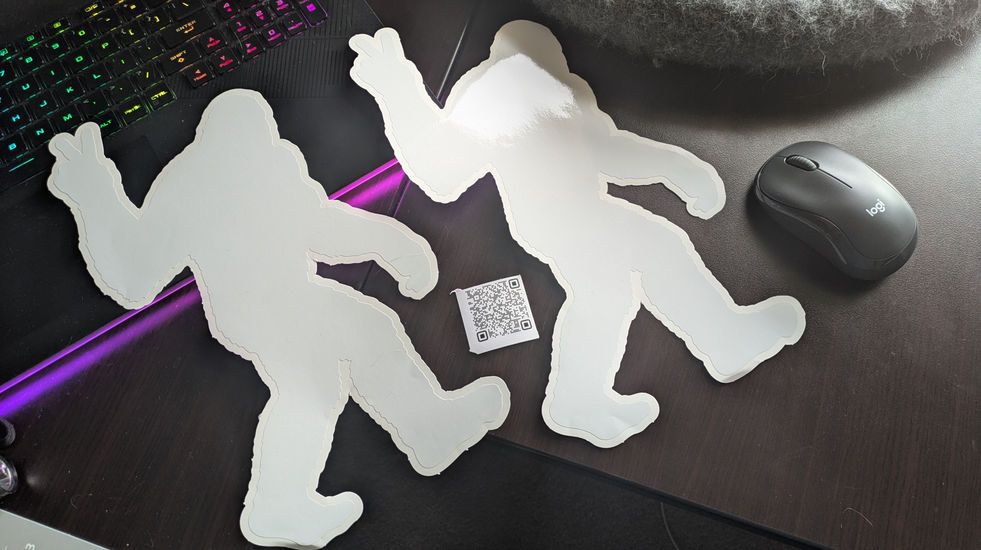 This Vinyl Decal is a silhouette of Sasquatch Bigfoot vinyl decal Make a statement with these high quality permanent vinyl de