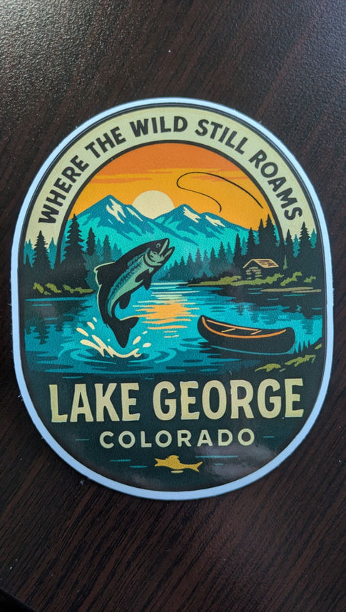 Lake George Colorado Custom Bumper stickers Lk George stickers Decals where the wild still roams
