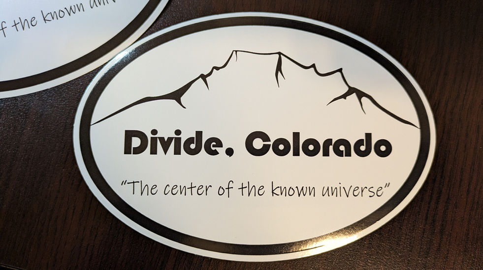 Divide Colorado Custom Bumper stickers Decals Center of the known universe
