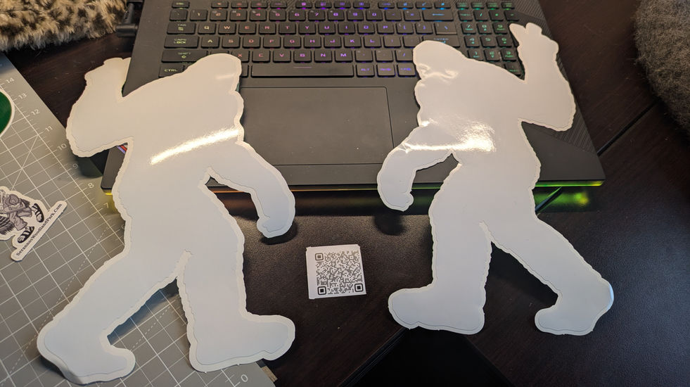 This Vinyl Decal is a silhouette of Sasquatch Bigfoot vinyl decal Make a statement with these high quality permanent vinyl de