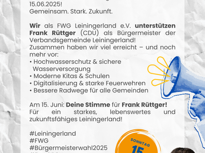 Wählen gehen am Sonntag 15. Juni!!!