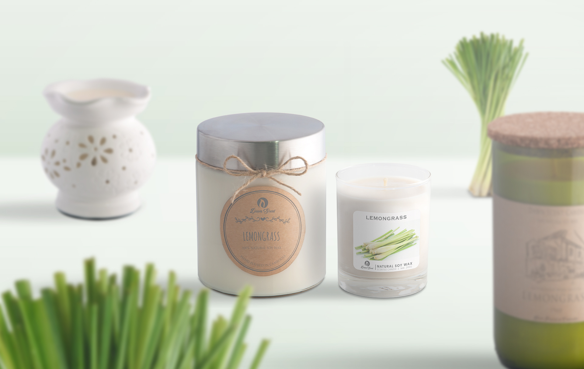 Cambodian Best Scented Soy Candle កម្ពុជា Dawn Scent Candle