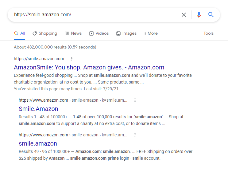 Amazon Shoppers Smile