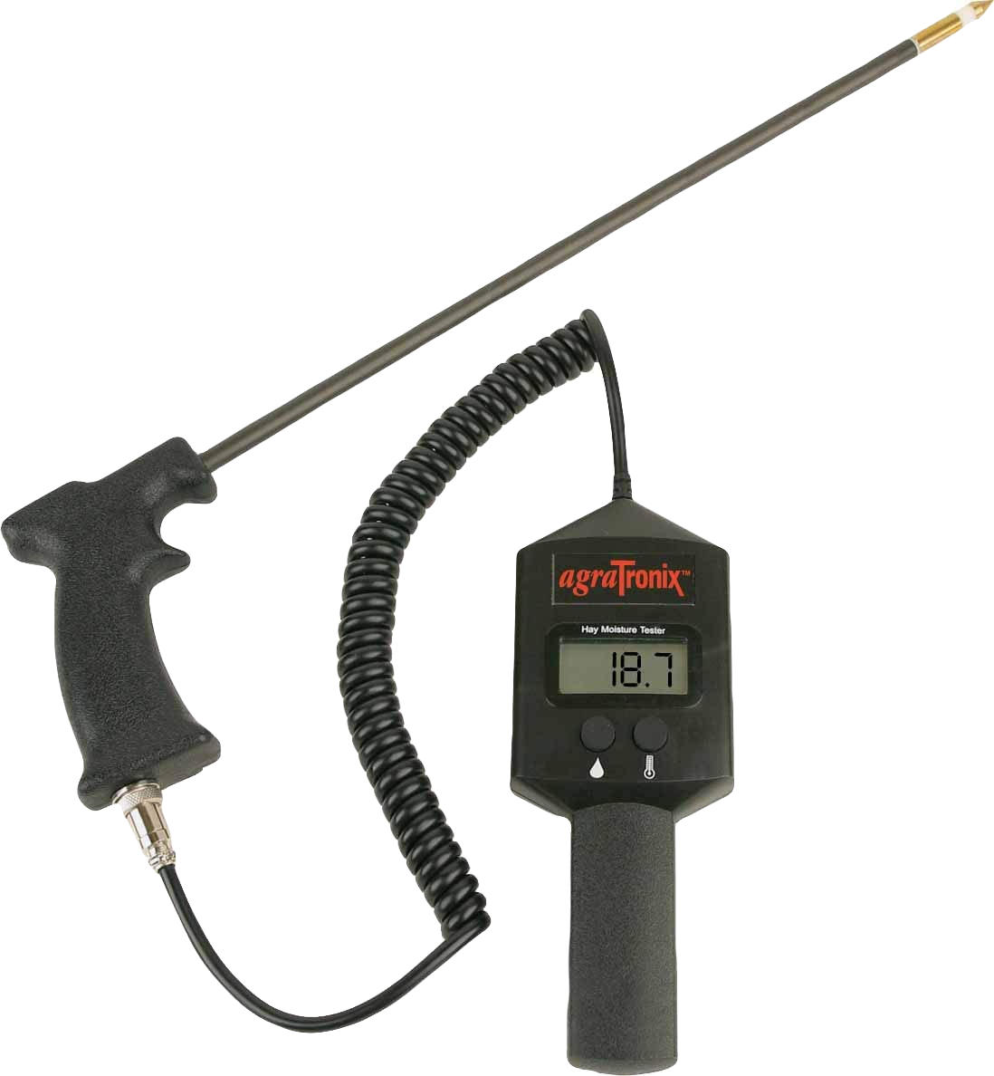 DHT-1 Medidor de Humedad de Heno, Sonda de 18″, AgraTronix