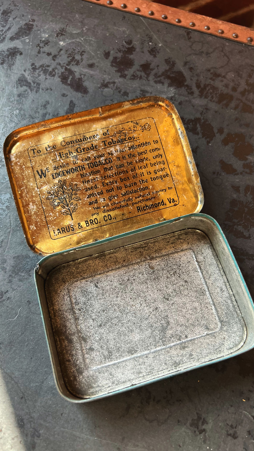 Thumbnail: Vintage Tobacco Tin | Edgeworth | Antique Tin