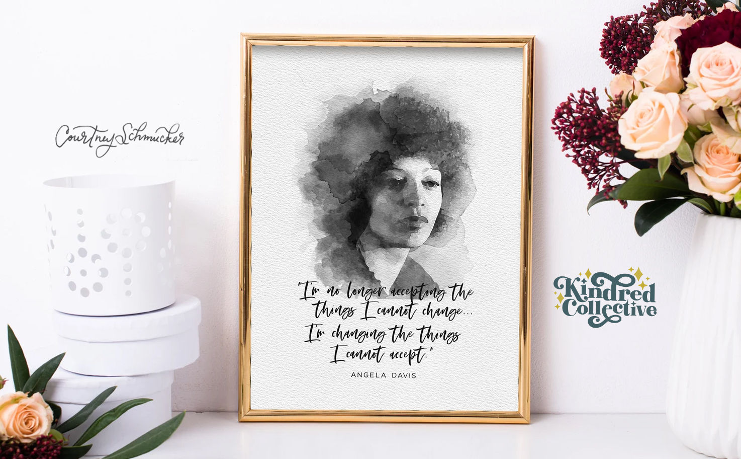 Angela Davis Digital Art Download | Quote