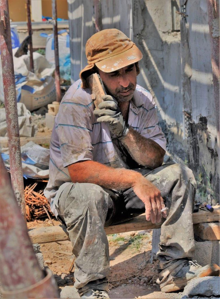 A break for the plasterers .