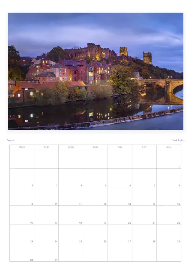 Thumbnail: Beautiful Durham  2027 Calendar