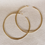 Thumbnail: 18K Gold Filled 105mm Hoops Earrings