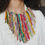 Thumbnail: Kantha Fringe statement Necklace