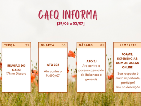 CAEQ Informa [28/06 a 03/07]