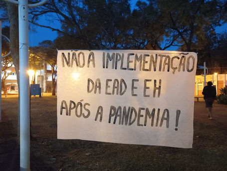 Ato no Bandejão: Contra corte de verbas e a implementação da EaD e Ensino Híbrido após a pandemia!