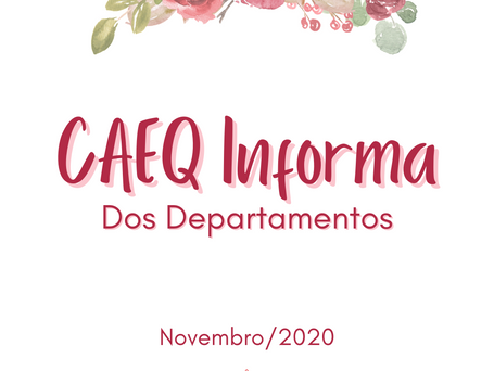 CAEQ Informa dos departamentos: Novembro de 2020