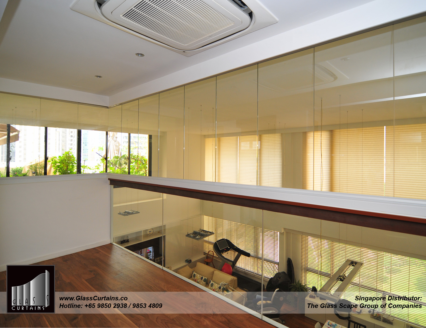 Glass Curtains® Frameless Partition