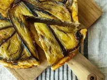 La tatin aubergine-chèvre