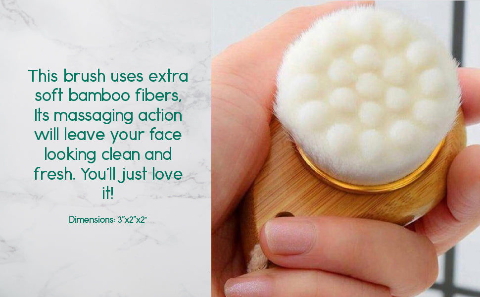 Thumbnail: Facial Brush with Bamboo Handle