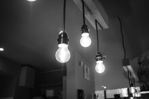 bare bulb lights