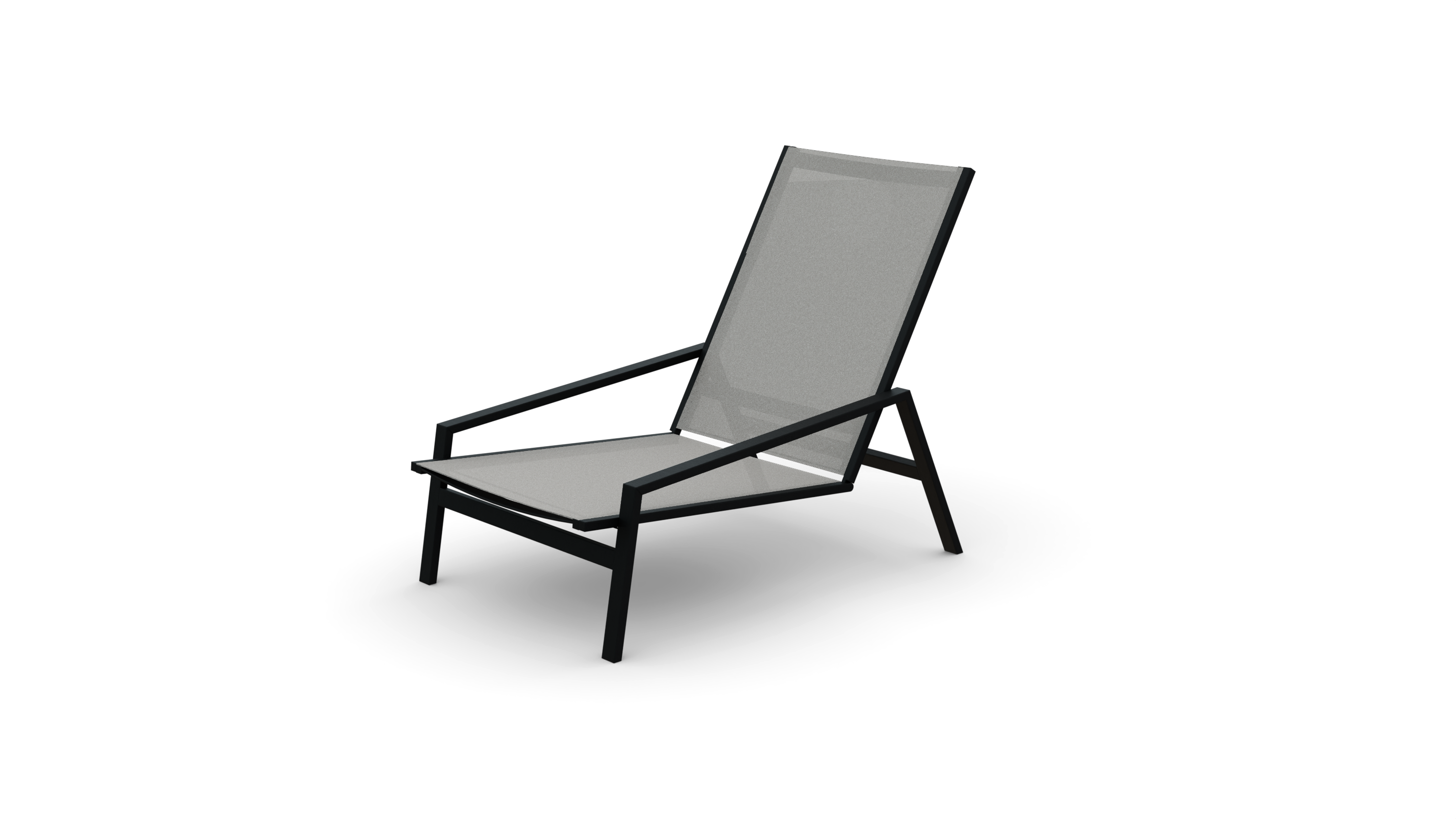 VELLUTO | Leżak v.2 | Black Inox