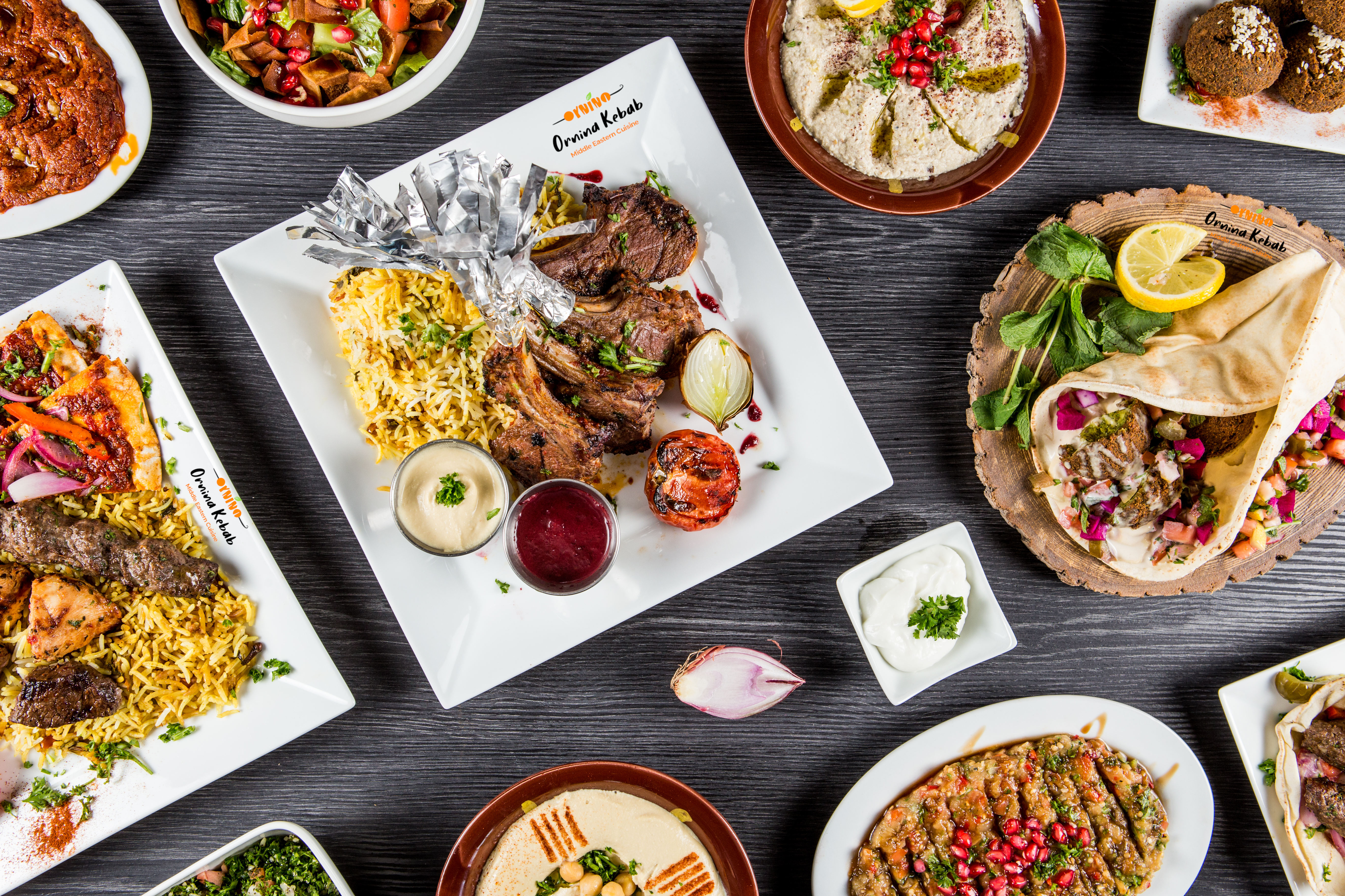 Arranged Food and Objects