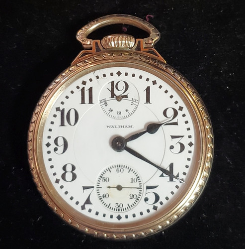 #01405 WALTHAM Up and Down Indicator, 21 jewels Railroad Standard, Open ...